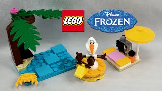 LEGO Frozen Olafs Summertime Fun set review 30397 [upl. by Gytle]