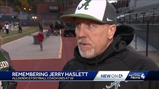 Remembering Jerry Haslett Allderdice High School football coach dies at 59 [upl. by Rudiger293]