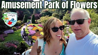 Butchart Gardens amp Last Day  Day 9 Cunard Queen Elizabeth Cruise Vlog [upl. by Ylra897]