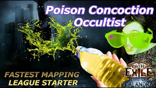 The FASTEST  Best Mapper League Starter  Poison Concoction Occultist Guide PoE 319 [upl. by Erdman209]