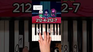 Attack of the Killer Queen Deltarune Piano Tutorial shorts [upl. by Northrop]