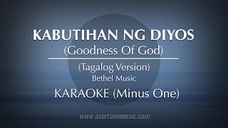 Kabutihan Ng Diyos Goodness Of God  Tagalog Version  Karaoke Minus One [upl. by Adiasteb]