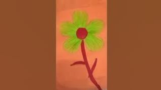 💡 Making Flower Using Orange Fabric And Green Net 🌺 Easy Sewing Tips And Tricks [upl. by Darwen287]