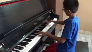 BACH Toccata amp Fugue played by 10yearold student [upl. by Hsara]