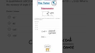 How to find missing angle using trigonometry 📐 [upl. by Arahsat203]