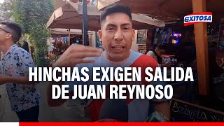 🔴🔵Miraflores Hinchas peruanos exigen salida de Juan Reynoso tras derrota en La Paz [upl. by Nylidam]