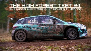 The High Forest Test 24  16 Hyundai i20 N Rally 2  P Dinkel amp A Benning [upl. by Enoryt]