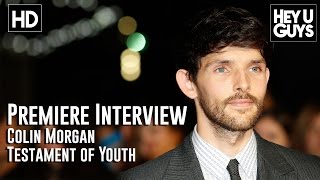 Colin Morgan Interview  Testament of Youth LFF Premiere [upl. by Job866]