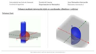 VOLUMENES MEDIANTE INTEGRACION TRIPLE EN COORDENADAS CILINDRICAS Y ESFERICAS  Ejercicio 1 [upl. by Ahserb35]