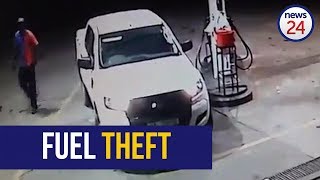 WATCH Diesel thief speeds off without paying R3K bill [upl. by Zicarelli]