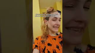 💇‍♀️🎨 BLEACH amp SPLIT DYE dying my hair at home reels hairdye hairstyle diy vlog hair [upl. by Shewchuk]