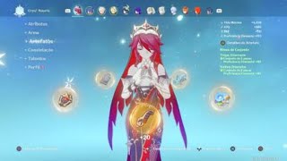 My Rosaria build  showcase GenshinImpact [upl. by Nialb]