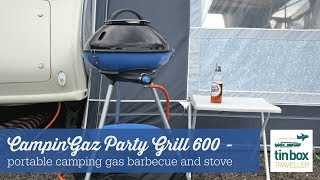 CampingGaz Party Grill 600 a portable gas camping stove and barbecue  AD Gifted [upl. by Pia]