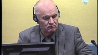 Mladic weist Anklagepunkte als quotabscheulichquot zurück [upl. by Elkin]