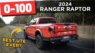 2024 Ford Ranger Raptor review 0100 14 mile amp engine sound [upl. by Adnoloy]