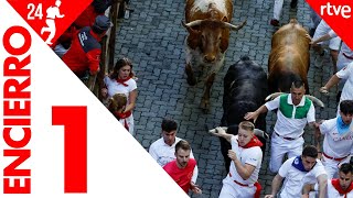 PRIMER ENCIERRO de San Fermín 2024  Toros de La Palmosilla [upl. by Server572]