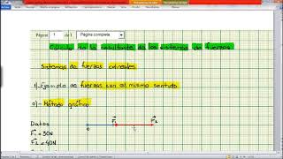 Cómo resolver sistemas de fuerzas colineales de modo analítico y gráfico Física [upl. by Aletsirc]