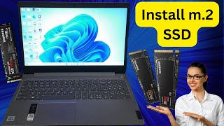 M2 SSD Installation in laptop  How to install SSD at home [upl. by Obellia]