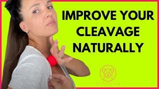 How to improve cleavage naturallyEffective massage with a ball [upl. by Hsakaa919]