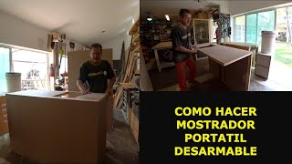 MOSTRADOR PORTATIL DESARMABLE DE MADERA para negocio [upl. by Samella161]