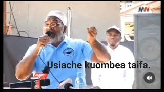 ni hatari Usiache kuliombea taifa [upl. by Shanney]