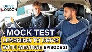 MOCK TEST  Learning to drive with George EPISODE 21  UK Practical Driving Test [upl. by Asiole]