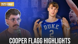 Watching Cooper Flagg Highlights for the First Time  2025 NBA Draft [upl. by Lorianne192]