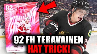 92 FANTASY HOCKEY TEUVO TERAVAINEN IS SICK HAT TRICK ALERT NHL 24 HUT CHAMPS GAMEPLAY [upl. by Nosraep]