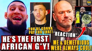 Khamzat Chimaev ROASTS First African Gy Dricus du Plessis Dana White REACTS to DJs retirement [upl. by Acilegna]