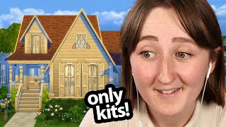 i tried building with ONLY the newest sims kits [upl. by Letty]