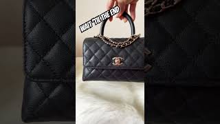 Chanel Coco Handle Extra Mini  Chanel Small Coco Handle shorts luxurybag [upl. by Koball]