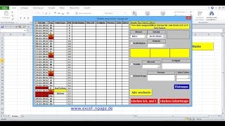 11Terminkalender in Excel selber erstellen Reihe der Labels für Tag erstellen [upl. by Collyer33]