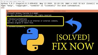 Solved  How to fix pip not recognised as an internal or external command  Operable program [upl. by Celinka211]