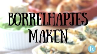 3x borrelhapjes maken  lekkere recepten [upl. by Amaerd]