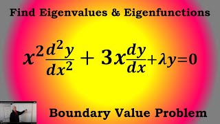 Differential Equations Eigenvalues and Eigenfunctions [upl. by Cissiee]