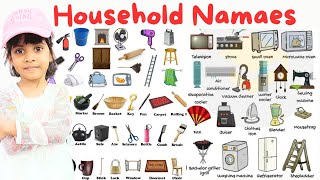 Household names  Learn English Vocabulary  Learn with Pictures  Aira class [upl. by Ulland]