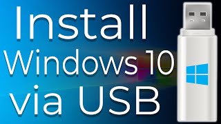 How to Download and Install Windows 10 from USB Flash Drive StepByStep [upl. by Mcgee]