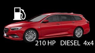 2017 Opel Insignia B 210 HP  PS Diesel BiTurbo 4x4  AWD  Fuel Consumption [upl. by Yecies556]