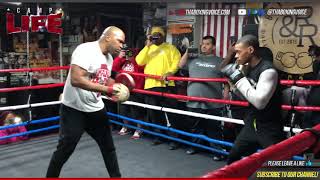 🔴 Camp Life Errol Spence Jr 14 Minutes Straight of Active Focus Mitt With Derrick James [upl. by Phox]