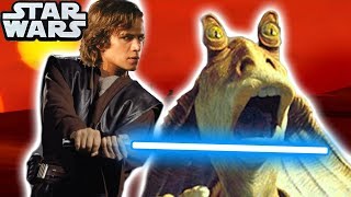 ANAKIN WAS SUPPOSED TO KILL JAR JAR IN ROTS  Star Wars Explained [upl. by Acker]