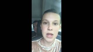 Millie Bobby Brown  Instagram Live  07152017 2 of 2 [upl. by Whall]