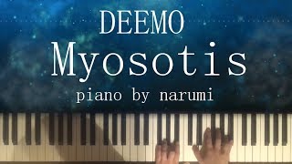 DEEMO  Myosotis  Relaxing piano cover arrangement by narumi ピアノカバー [upl. by Atilol]