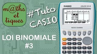 PROBA  Etablir la loi de probabilité loi binomiale  Tutoriel CASIO [upl. by Kartis699]