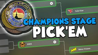 PGL Major Antwerp 2022 PickEm Champions Stage  My Picks 🏆 [upl. by Ilagam]