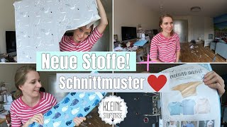 NEUE STOFFE 😍  Ich zeige euch meine Schnittmuster  Nähen für Babys 👶🏼 [upl. by Ridglea358]