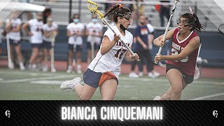 Bianca Cinquemani 2021 Lacrosse Highlights  Manhasset HS  Long Island Empire [upl. by Bernadina984]