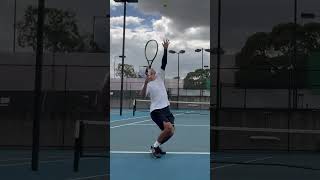 Pro Tennis Player doesnt hold back tennistime tennislife training proplayer [upl. by Roddie897]