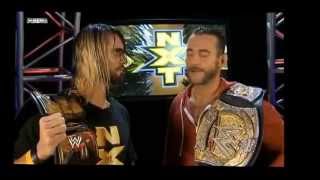 Cm Punk amp Seth Rollins confrontation [upl. by Irrot]