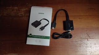 UGREEN Adaptador HDMI a VGA unboxing [upl. by Glynias]