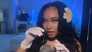 ASMR VINYL GLOVE SOUNDS  HAND MOVEMENTS ✧˚ · [upl. by Uokes179]